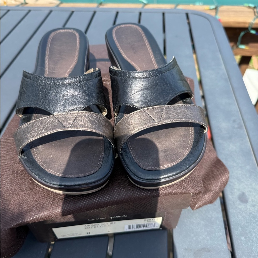 Cole Haan Comfort Slide Sandals in Black and Brown - Air Ariana size 8